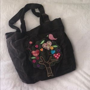 Brown corduroy bag